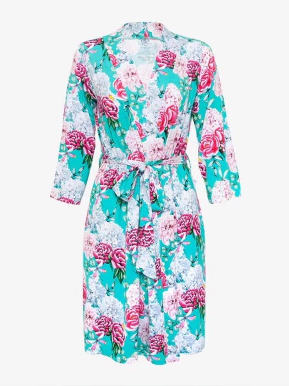 Posh Peanut Eloise blue floral robe sz sm